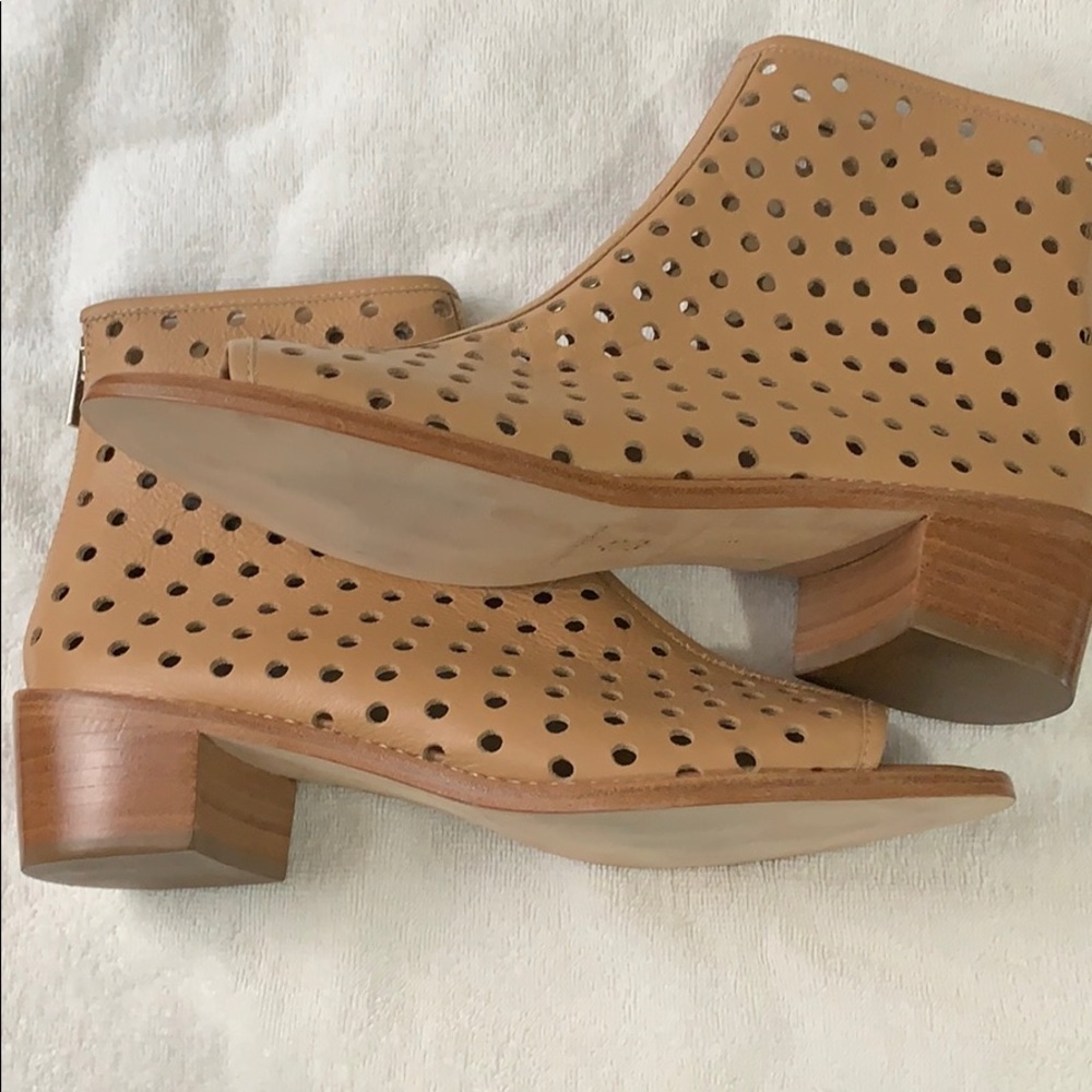 NEW Peep Toe Perforated Booties